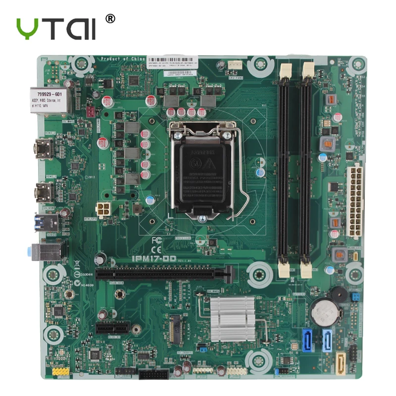 799929-001 аккумулятор большой емкости для hp IPM17-DD REV: 1,04 hp Envy 750-114 7 рабочего Материнская плата 799929-001 аккумулятор большой емкости LGA115X DDR3 USB3.0 материнская плата полностью проверена