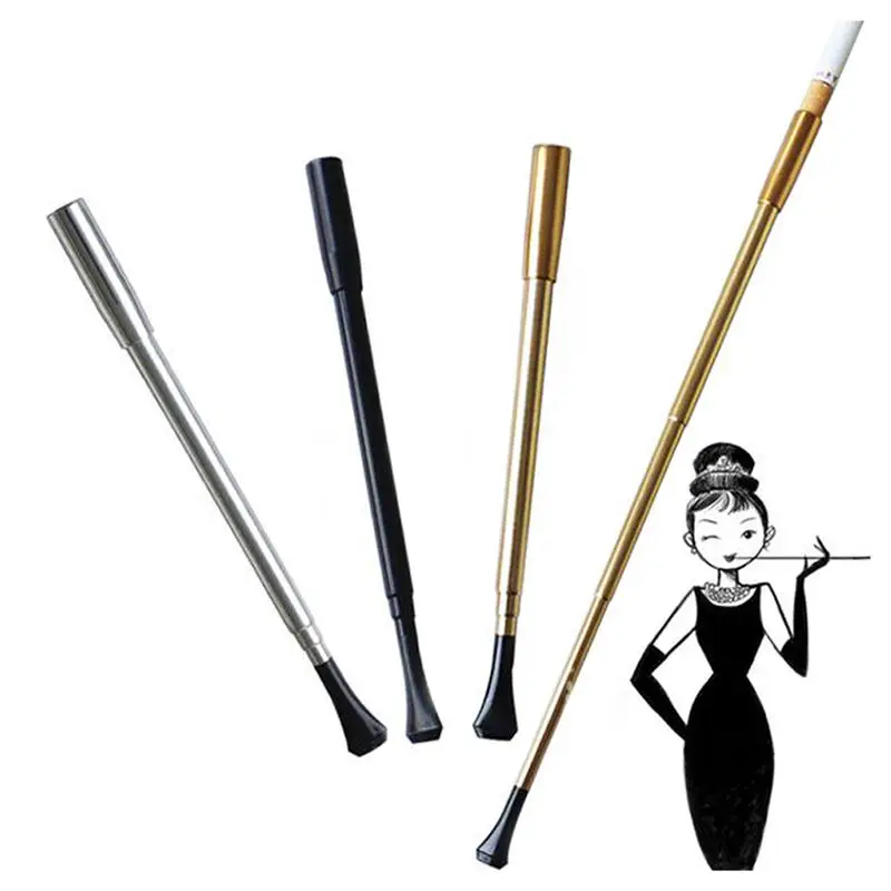 Выдвижной женский тонкий длинный мундштук для сигарет винтажный курительная