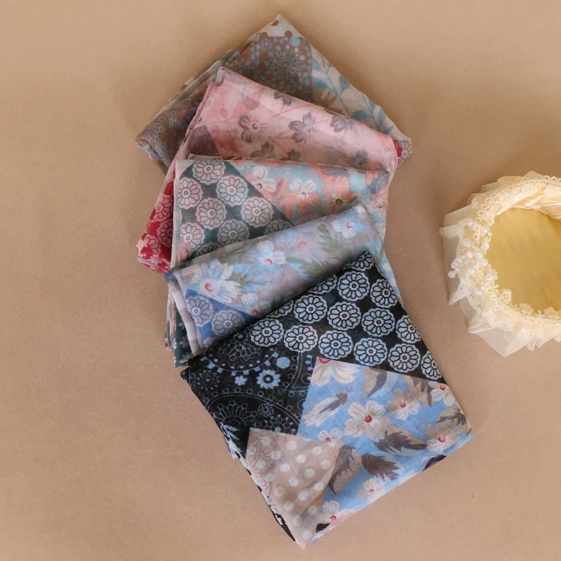 Women Voile Cotton Silk Scarves Female Muslim Hijab Scarf Fashion Lady Girls Popular Islam Headhand Wrap Shawl Lic | Аксессуары для