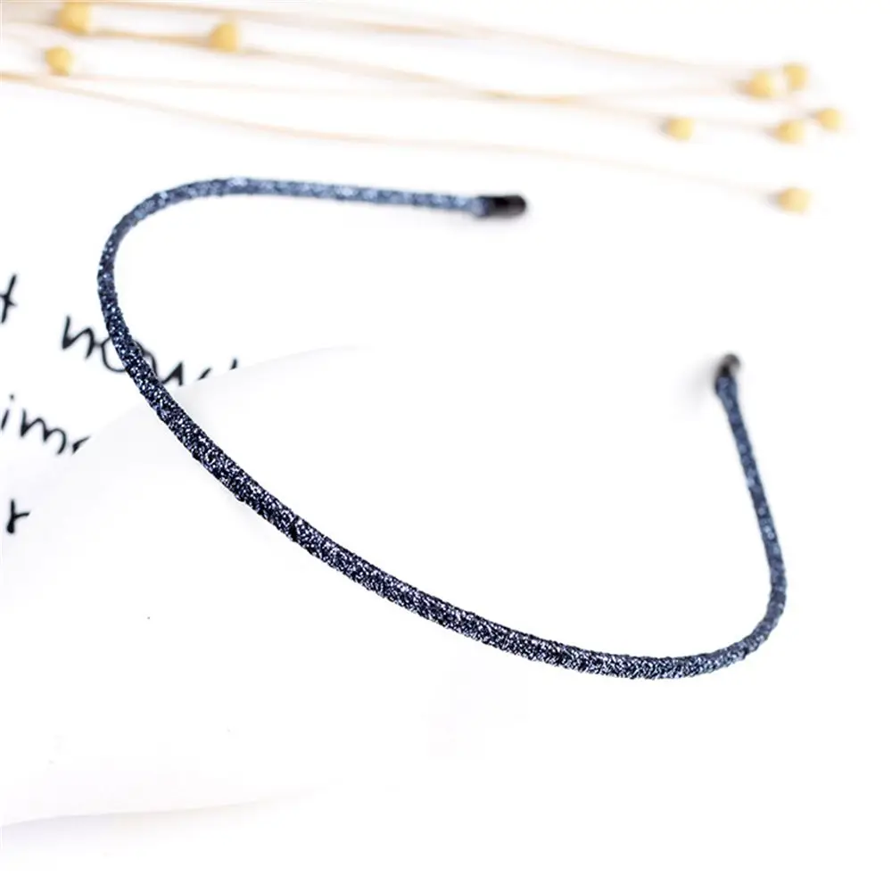 Модные женские туфли супер тонкие блестящие резинки для волос ручной работы