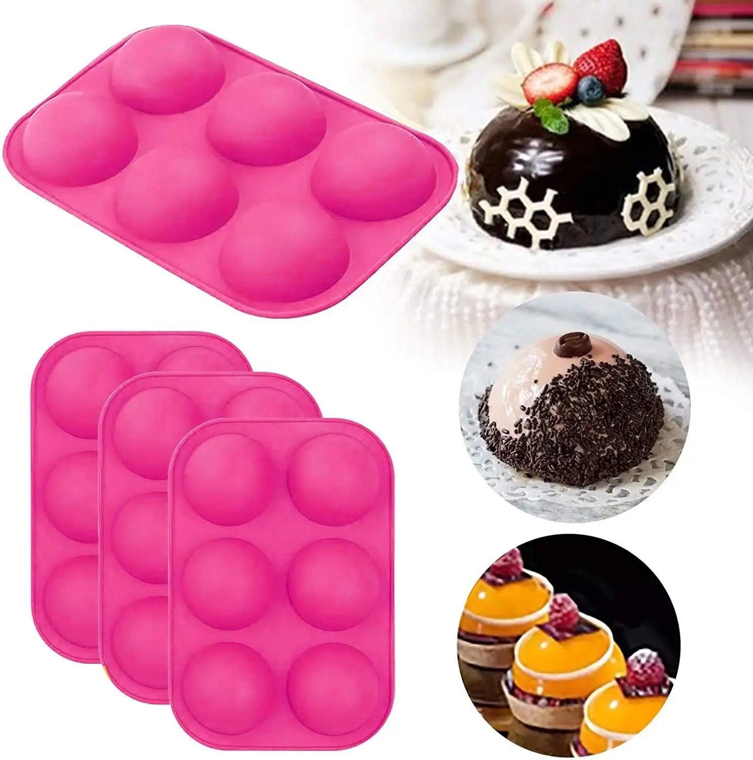 Силиконовая форма для торта полусферическая пищевых продуктов бытовые