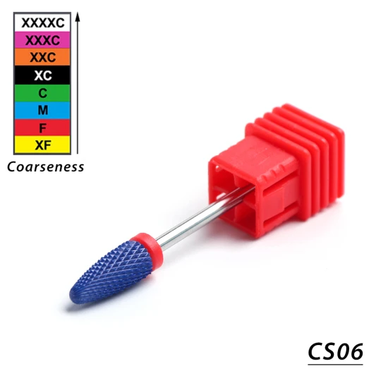 CS06 STZ 1 шт. керамические сверла для ногтей Маникюрные роторные фрезы электрические пилочки для ногтей Гель-лак для удаления педикюра аксессуары CS01-27 - Цвет: CS06