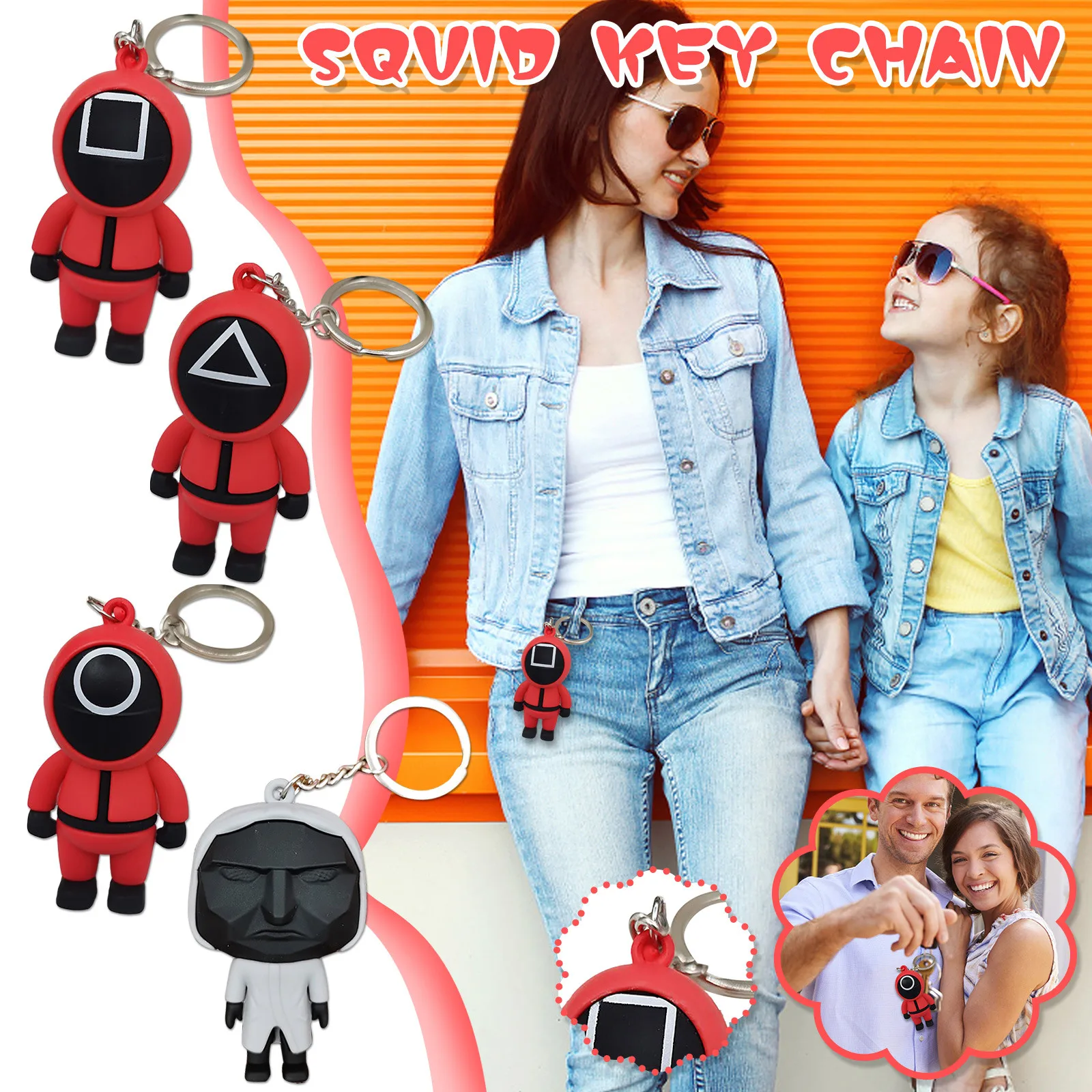 Брелок для ключей в виде милых мультяшных солдат треугольной серии креативные