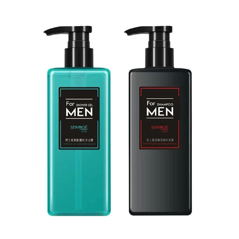 

2pcs 500ml Lotion Split Shampoo Bottles, Shower Gel , Lotion Travel, PET Practical Household Sub-bottle