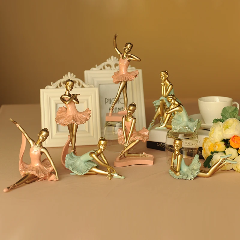 

Resin figure small ornaments European style living room decoration Home Furnishing bedroom children room decoration