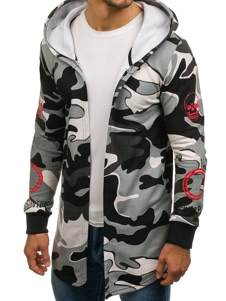 New Style Mens Autumn Winter Warm Coat New Fashion Long Coat Casual Solid Outwear Cardigan