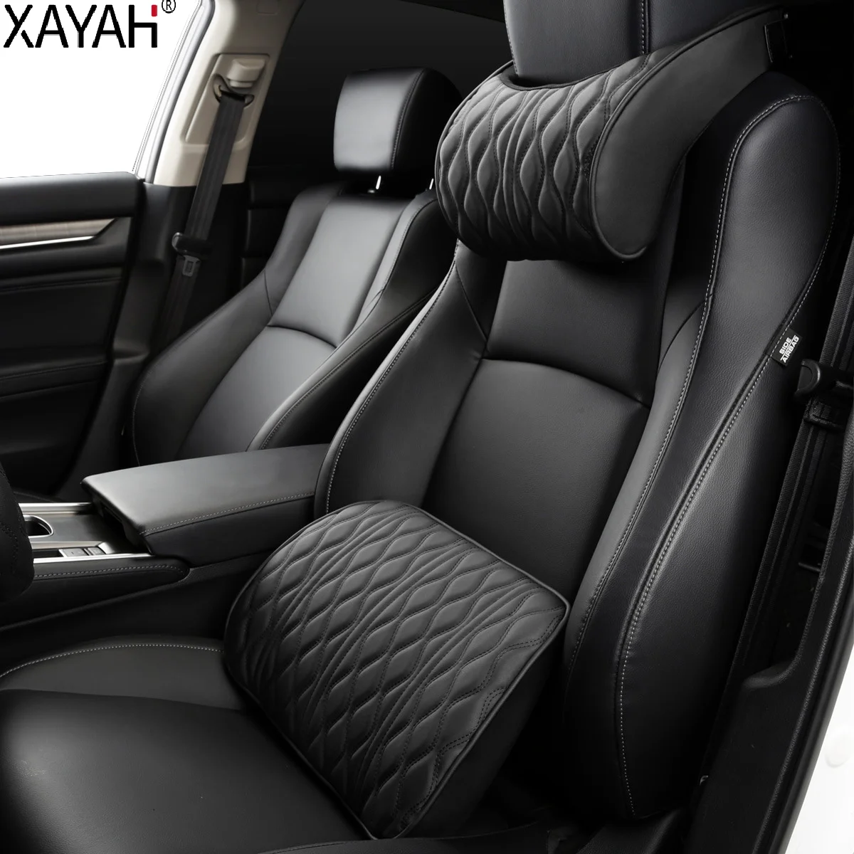 

Автомобильная подушка под шею с эффектом памяти, опора для поясницы, для спинки сиденья с эффектом памяти, подголовник, автомобильные аксес...