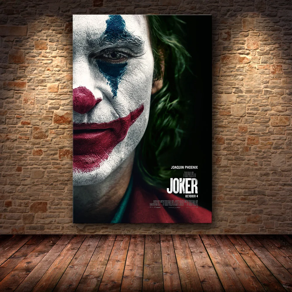 Joaquin Феникс плакатный Принт плакат с джокером фильм DC комиксов Искусство Холст Картина маслом настенные картины для гостиной домашний декор - Цвет: 08