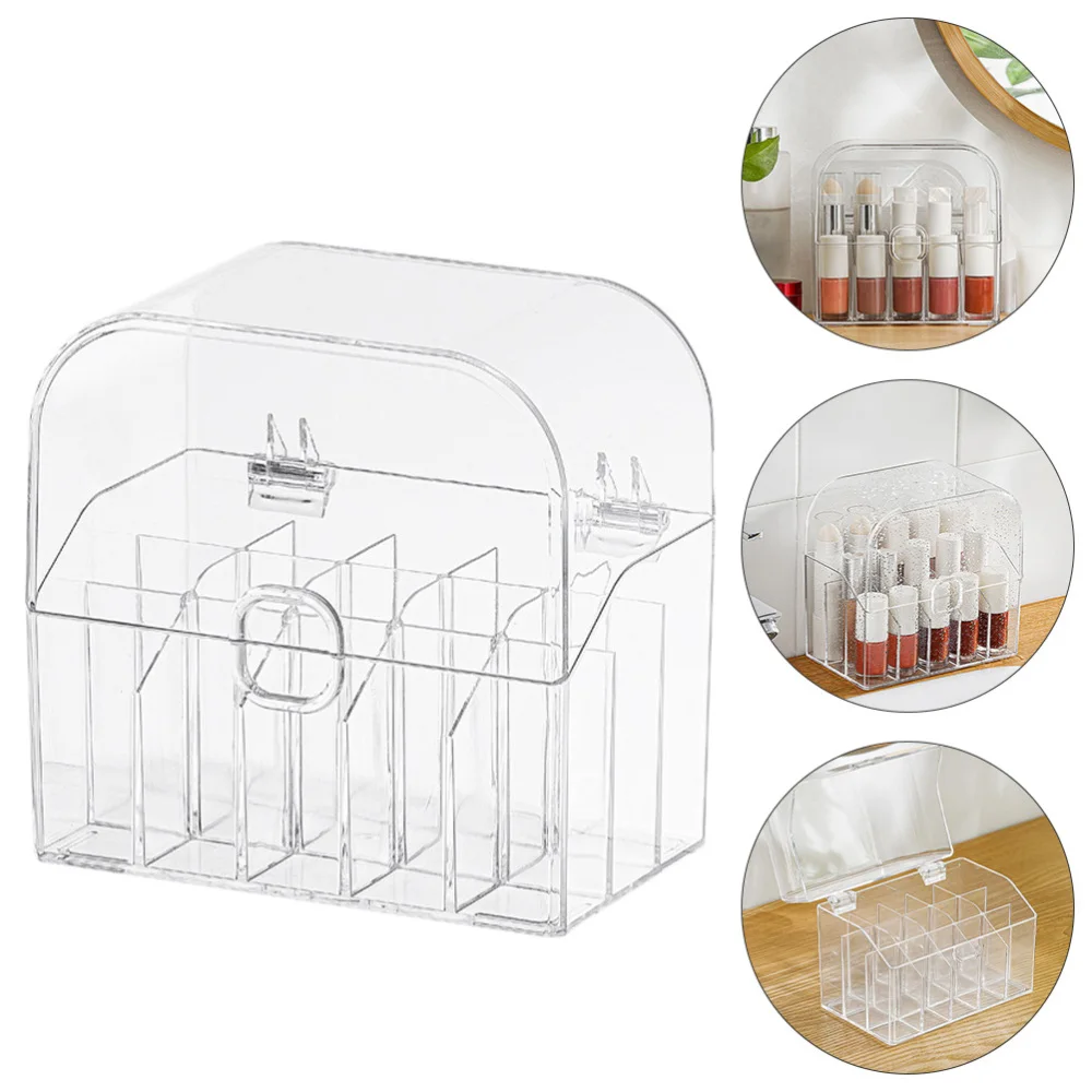 

1 Pc Dust-proof Storage Bracket Storage Case Cosmetics Box (Transparent)