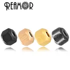 REAMOR Позолоченные 316l бусины из нержавеющей стали с ЧПУ 1,8 мм Размер отверстия мини Роскошные DIY бусины ювелирные аксессуары подходит для изготовления браслетов