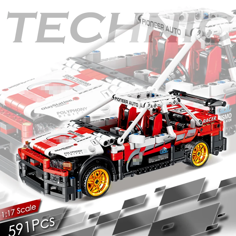 591 шт. Compitable Technic гоночный спортивный автомобиль строительные блоки создатель