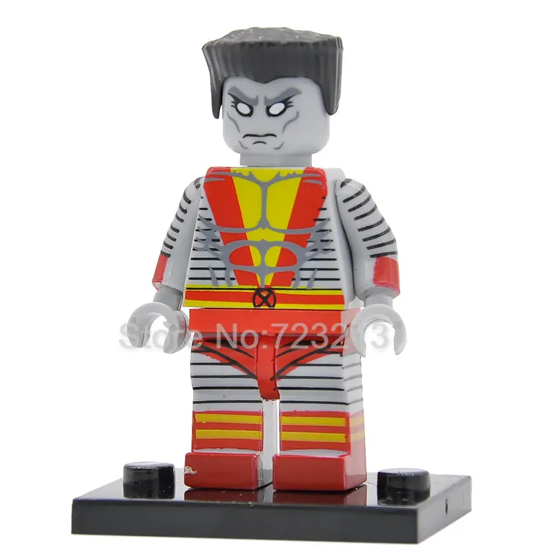 Colossus Одиночная фигурка супергероя, айсман X-men, проф. Х. Китти, прайд, белая королева, тигр, Архангел, Psylocke, строительные блоки, кирпичи, игрушки - Цвет: Colossus