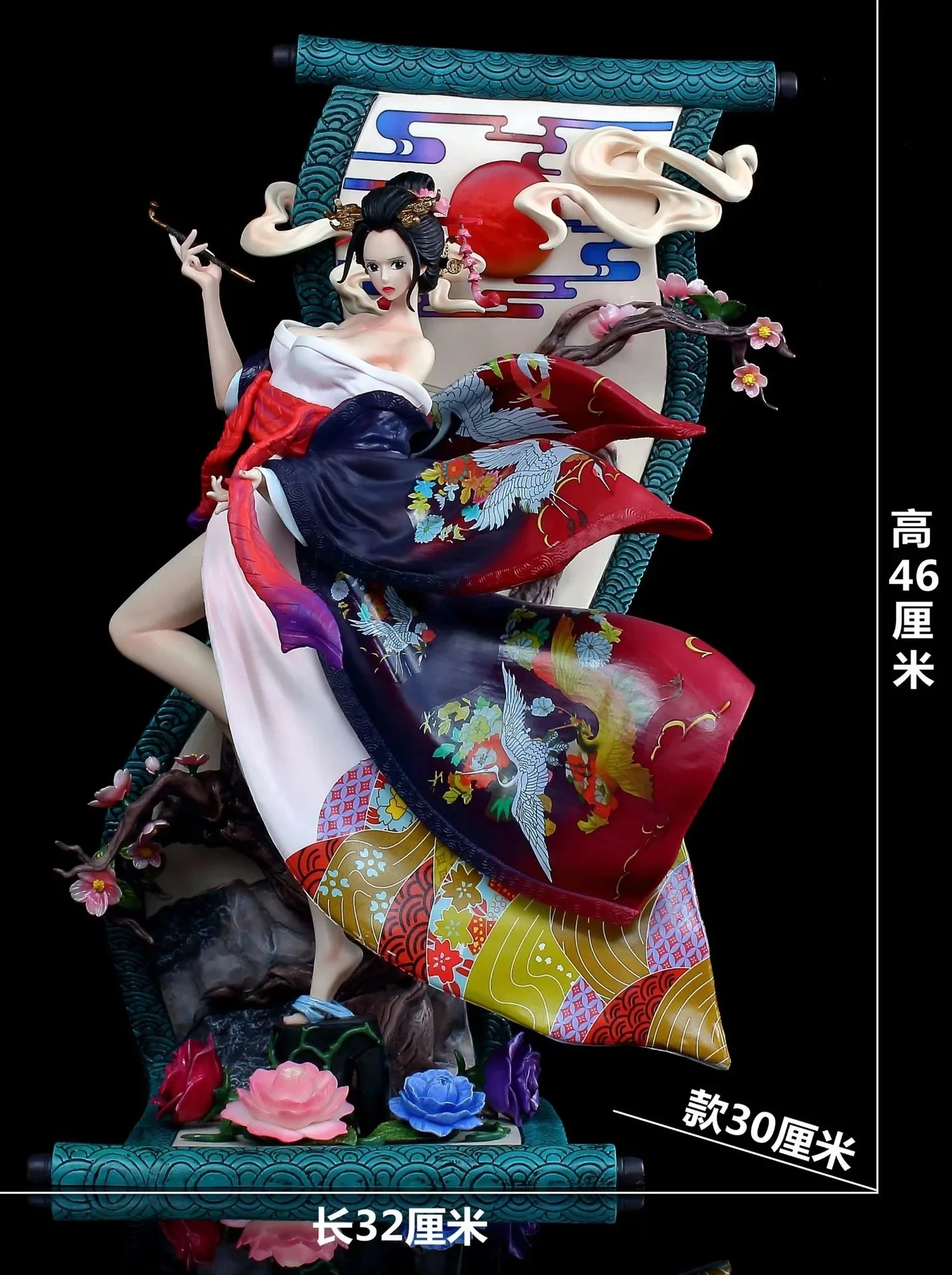 

Anime O.n.e P.i.e.c.e Companion Shogunate Mark Series Oiran Robin Kimono Scene Statue Model Sexy Beauty Boxed Figure Approx 46cm