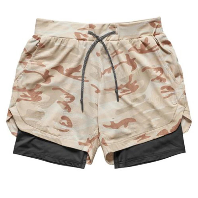 

Joggers Shorts Mens 2 in 1 Short Pants Gyms Fitness Bodybuilding Workout Quick Dry Beach Shorts Male Summer Sportswear Bottoms
