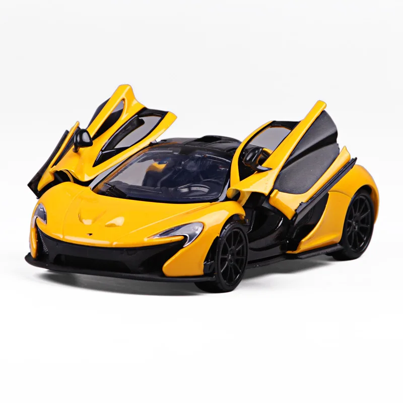Игрушка модель автомобиля 1:24 бутик сплава моделирование mlaren p1 желтый оранжевый Коллекция украшения Рождество подарок на день рождения