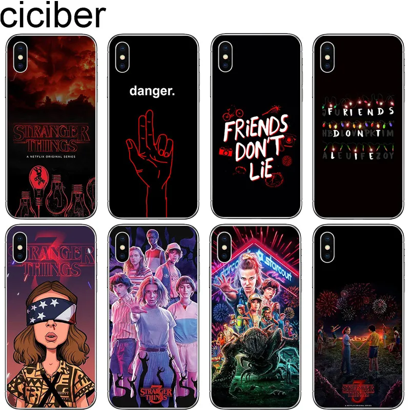 Мягкий чехол cicibers Stranger Things из ТПУ для iphone 7 8 6 S Plus X XR XS MAX 5 5S SE 2020 11 Pro Max