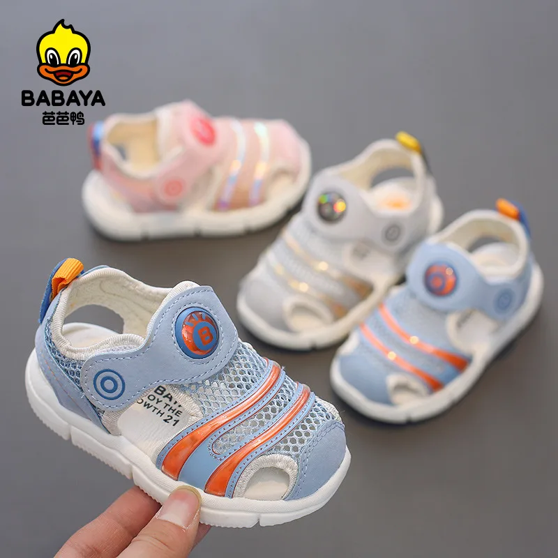Summer baby sandals for girls boys soft bottom cloth children shoes fashion little kids beach sandals toddler shoes boy sandals enlarge
