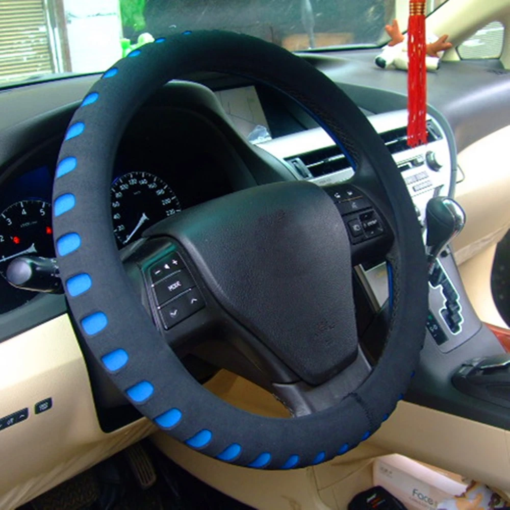 Чехол рулевого колеса автомобиля подходит для Bmw Chevrolet Ford LADA Киа Renault 37 38 см EVA