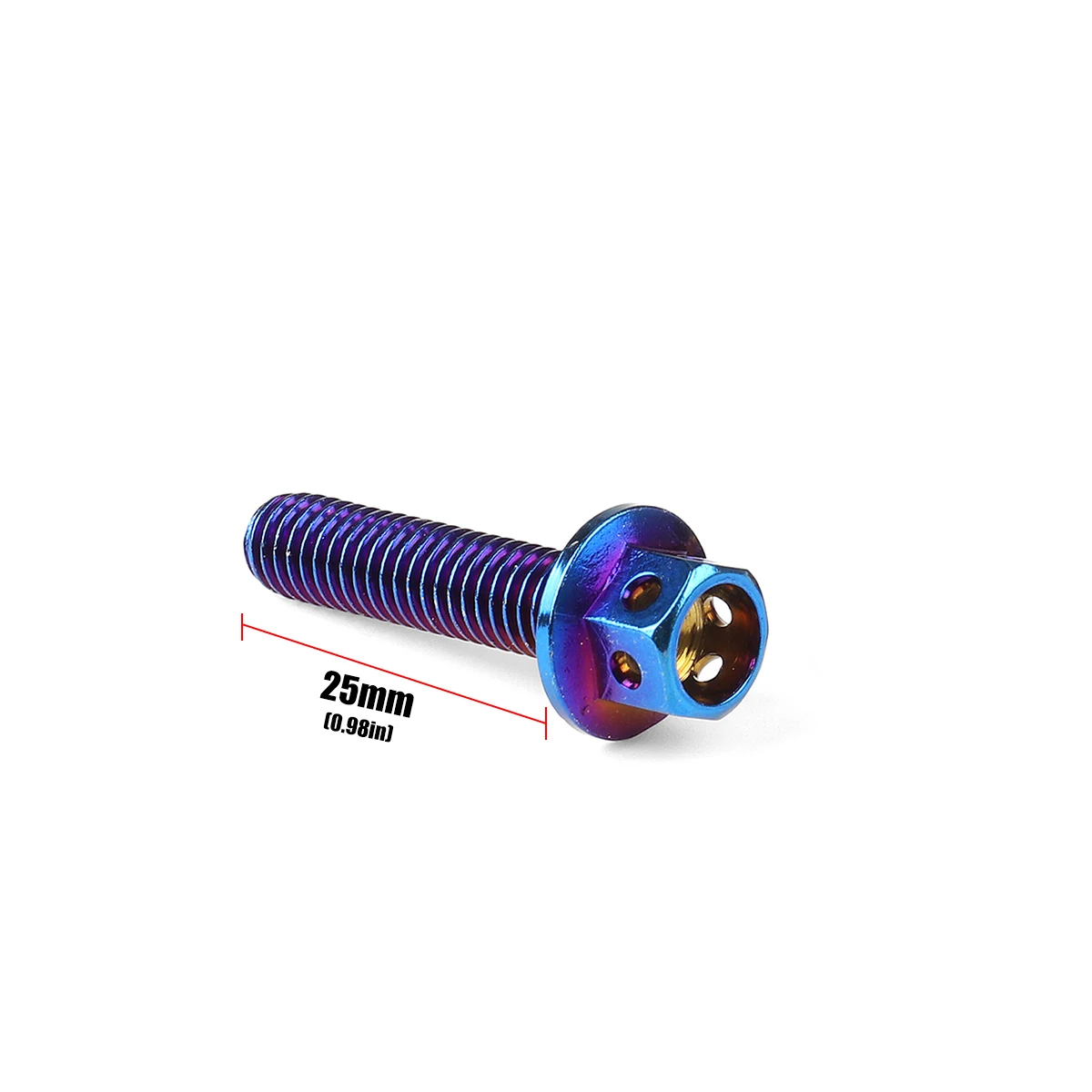 

5PCS Multi Length Plated Motorcycle Screw Bolts Hexagon Windscreen Screws Windshield M6 10-50mm Car Decoration Accessories
