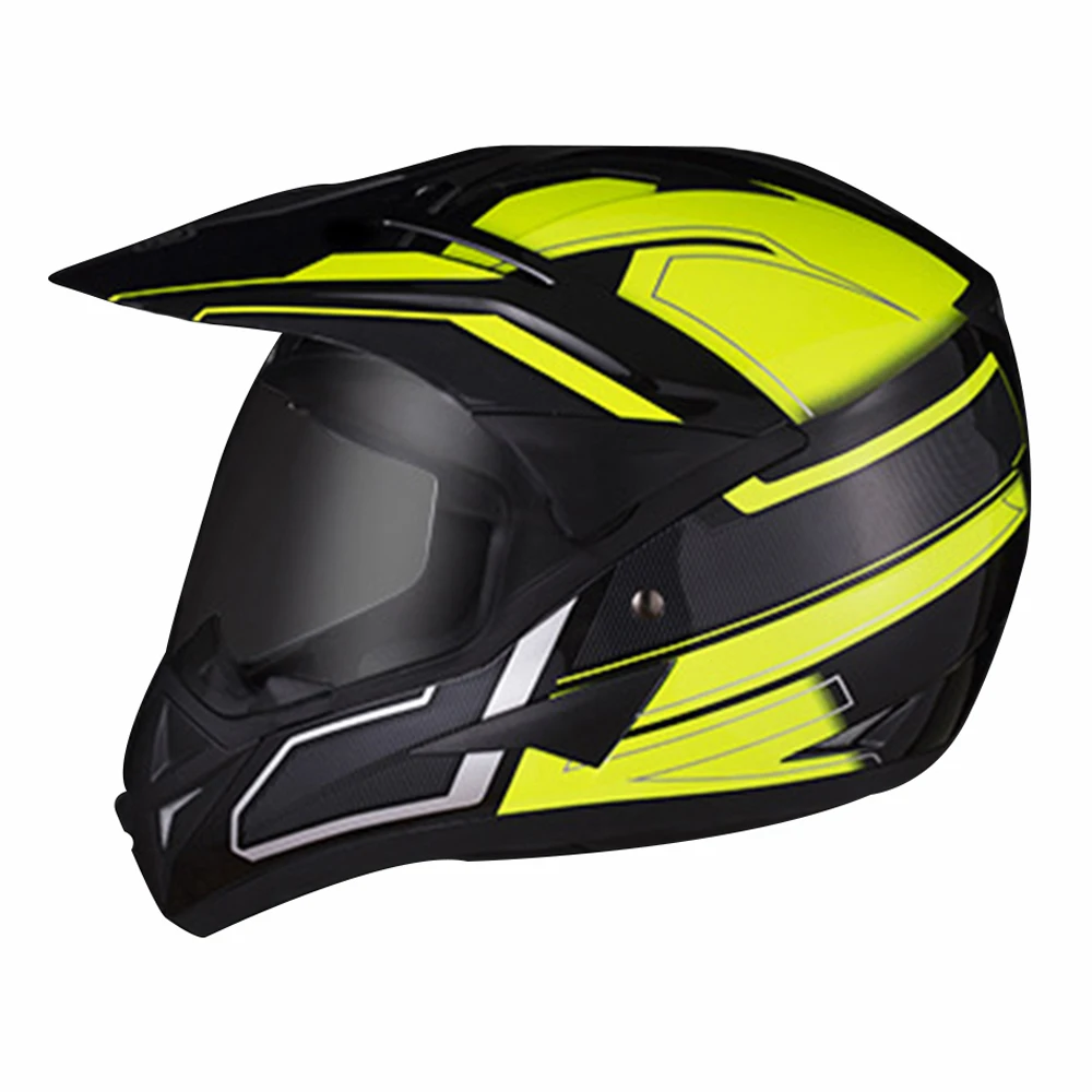 BYE moto rcycle шлем moto cross шлем casco moto rbike гоночный Мото шлем Байкер Полнолицевые Шлемы ECE DOT сертификация - Цвет: BYE DP-908-Yellow