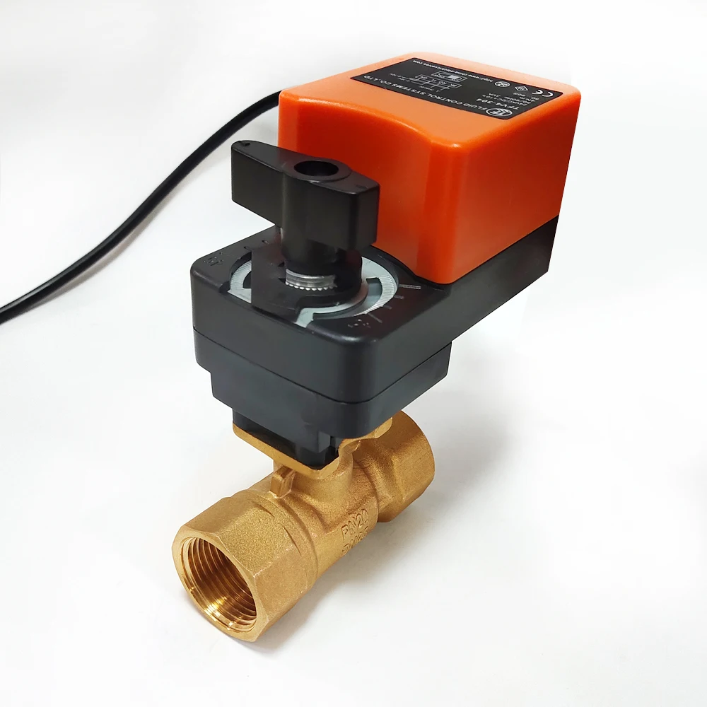 1 1/2 ''proprotion модулирующий клапан 4 20mA AC/DC24V 0 10V для регулирования потока или
