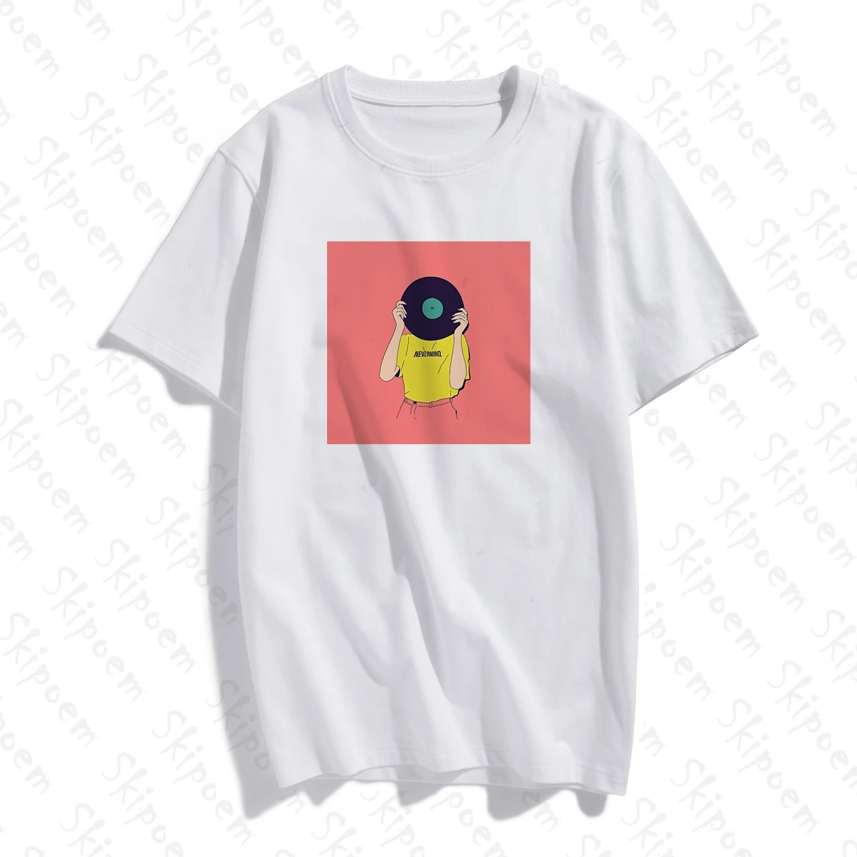 Девушка которая любит музыку футболка для женщин Kawaii эстетическое Винтаж Harajuku