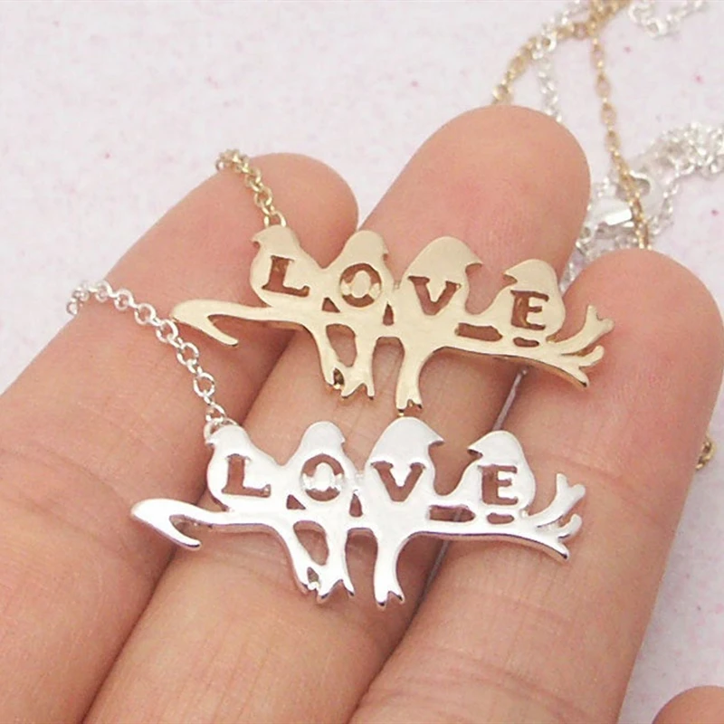 Ожерелье Птица на ветке из нержавеющей стали|bird on branch|fashion chokerf letter |