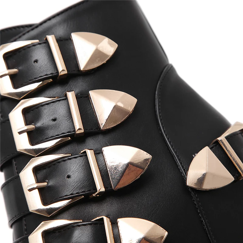 2019 г. женские роскошные черные ботинки на танкетке высоком каблуке 11 5 см вечерние