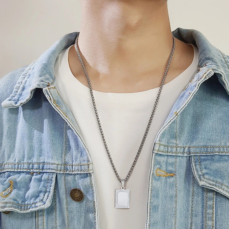 Мужские и женские ожерелья-подвески из нержавеющей стали | Украшения аксессуары