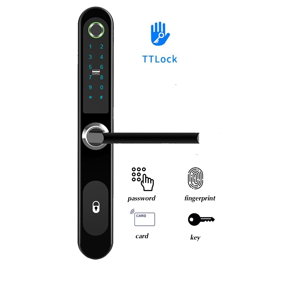 

Fingerprint door Locks electronic Smart door lock RFID Card code lock For Aluminum Glass Door