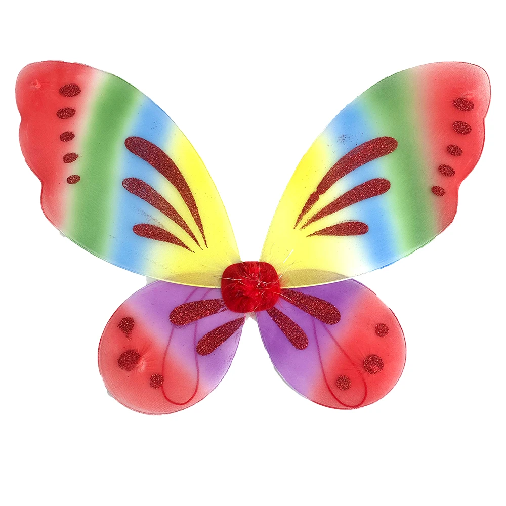 1 комплект костюм бабочки с радужными крыльями для девочек фиолетовые сказочные