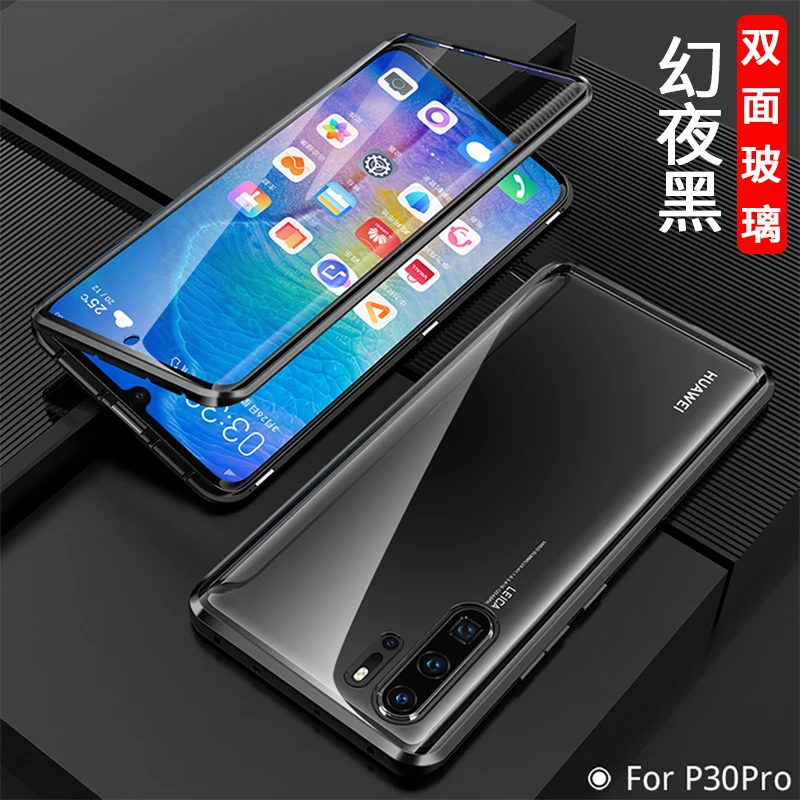 Huawei Nova5T чехол Nova 5 T чехол прозрачный металлический магнитный передний стеклянный задний Чехол чехол для телефона для huawei Nova 5 T 5 T Honor 20 9x чехол