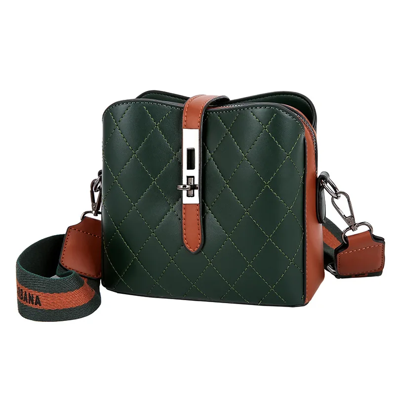 Новая корейская модная квадратная сумка из искусственной кожи женская через