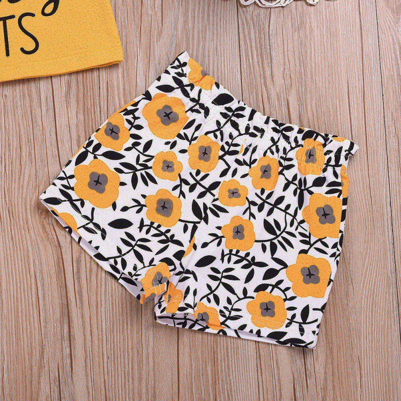 

2Pcs Summer New Kids Girls Clothing Set Letter Sleeveles Vest+ Floral Print Skirt Children Clothing Outfit 1-6Years