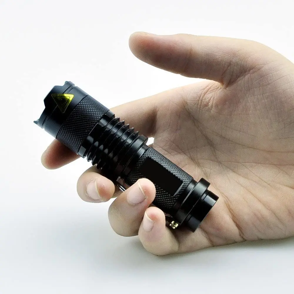 

6 Pack,15W 3800LM SK-68 3 Modes Mini Light Black Q5 LED Tactical Flashlight,small size,durable Aluminum alloy casing