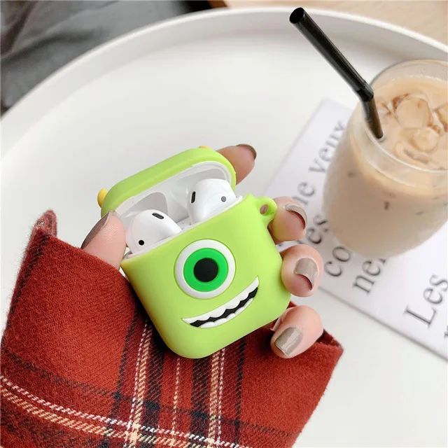 Disney мультфильм портмоне защитный чехол для AirPods беспроводная гарнитура синего