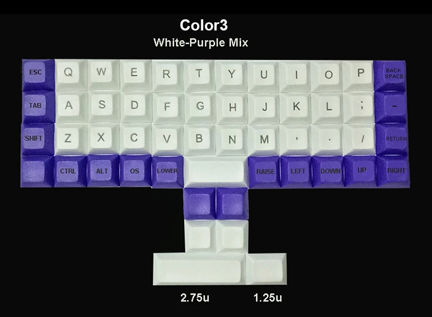 NPKC Топ или пустой DSA Keycap толстый PBT для Cherry MX переключатели на Планк AMJ40 Niu40 механическая клавиатура - Цвет: Color3