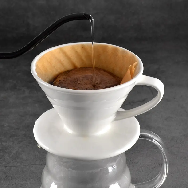 

American Home Glass Coffee Pot Set Hand Coffee Special Tools Dripper Coffee Drip Filter Multicolor Ceramic Cup V60