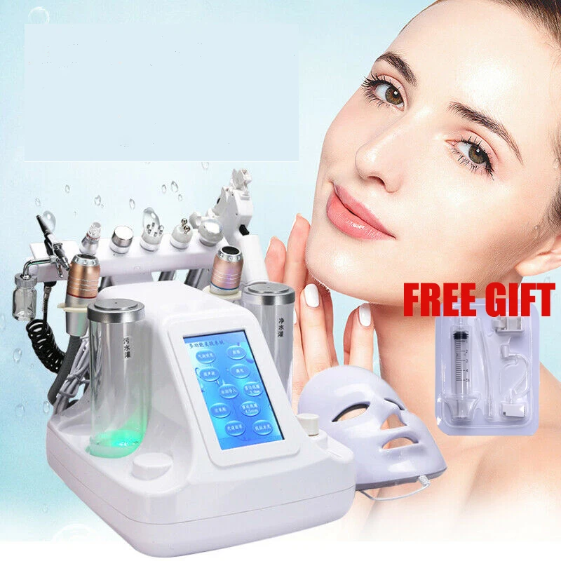 11 в 1 Гидра Дермабразия РФ био лифтинг спа прибор для лица вода кислородная струя