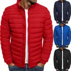 Парка ZOGAA мужская хлопковая, куртка на молнии, повседневный пуховик, однотонная размера плюс, уличная одежда, зима