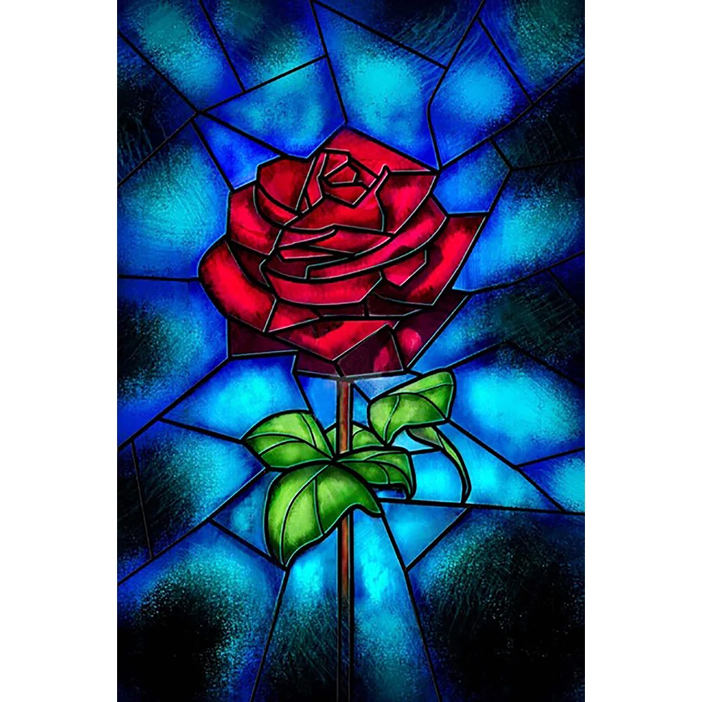 

Алмазная живопись «Роза», Аксессуары для мозаики, полная выкладка, картина стразы, украшение для дома