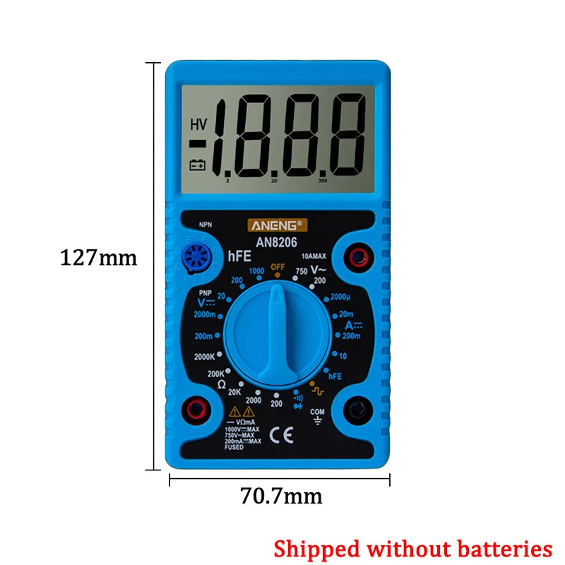 Didihou Digital Multimeter Tester LCD Display Volt Meter Electrician High Precision Big Screen Portable Voltage | Инструменты