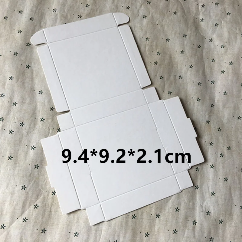 50 шт 9 4*9 2*2 1 см белые бумажные коробки для рукоделия маленькие мыла конфеты