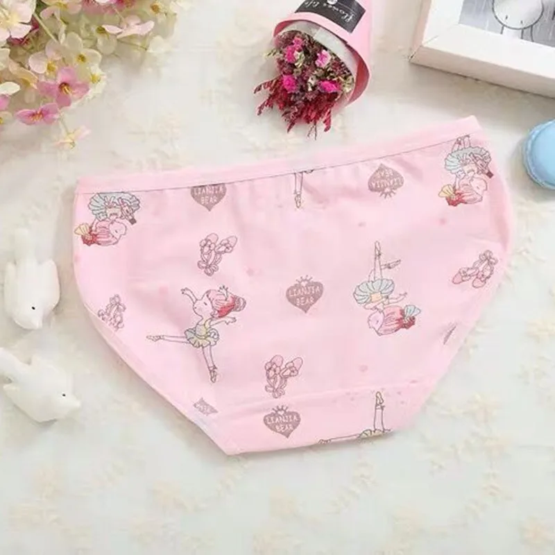 4 шт./лот детских трусиков для девочек хлопковые короткие штаны с персонажами из