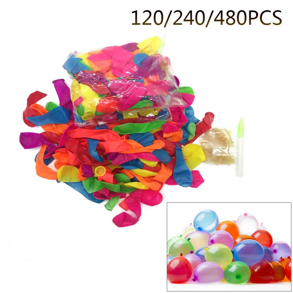 

120/240/480 Pcs Water Bombs Balloons Water Balloon Summer Play With Water Bombs Balloon Swimming Pool Game Kids Summer Gift