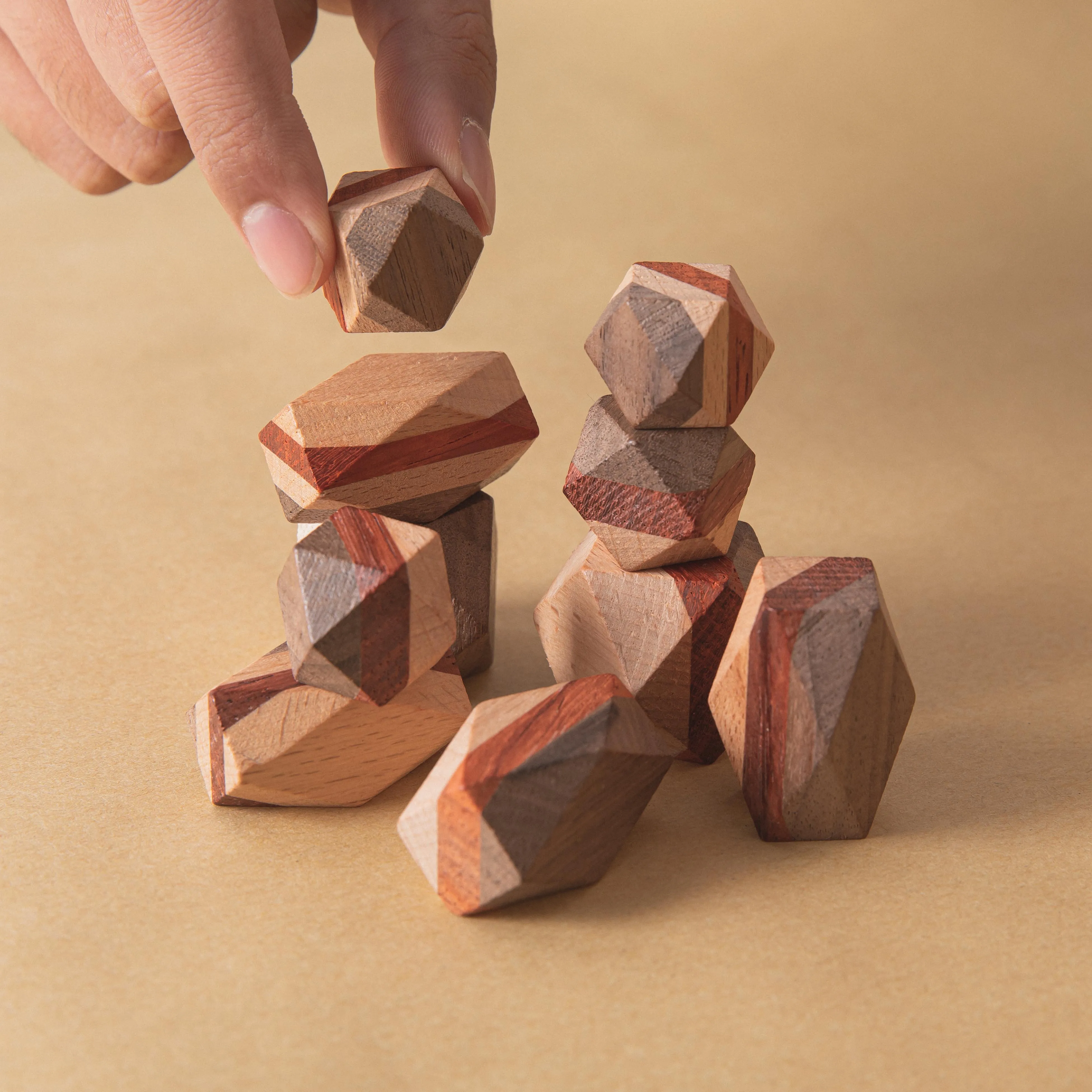 1 Набор силиконовые игрушки Монтессори в виде разных камней | Блочные