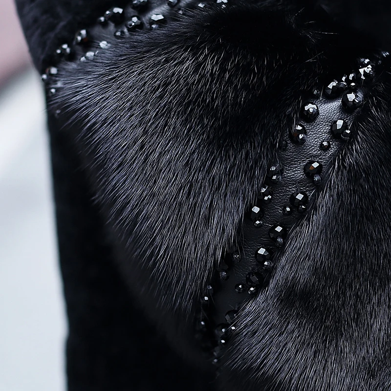 Пальто Boollili из натурального меха для женщин куртка 100% шерсти женская одежда