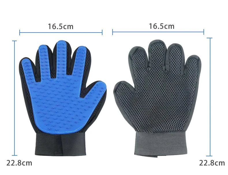 

Pet Dog Grooming Glove Cat Hair Remove Gloves Gentle Deshedding Brush Glove Effective Massage Cleaning Combs