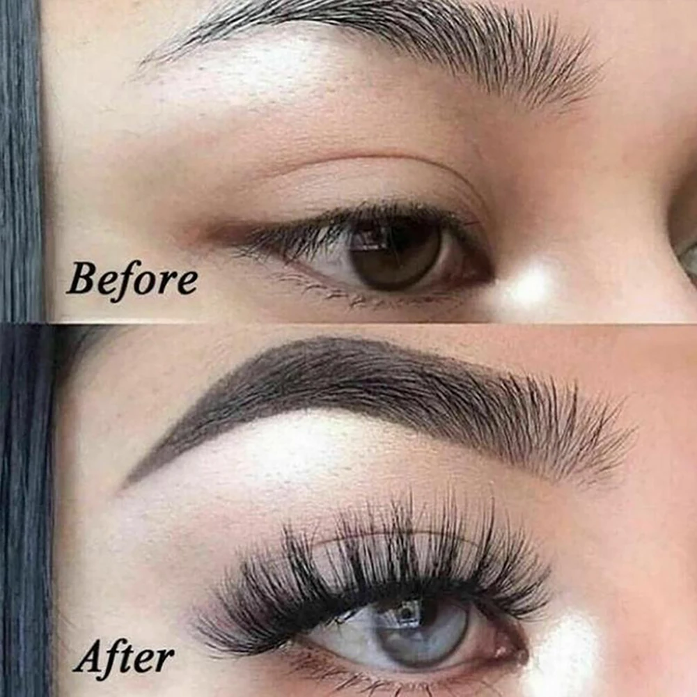 

7Pairs 6D Eyelashes Artificial Fiber Eyelashes Reusable Eyelashes Portable Natural Soft Eyelashes Makeup Tool for Girls Women