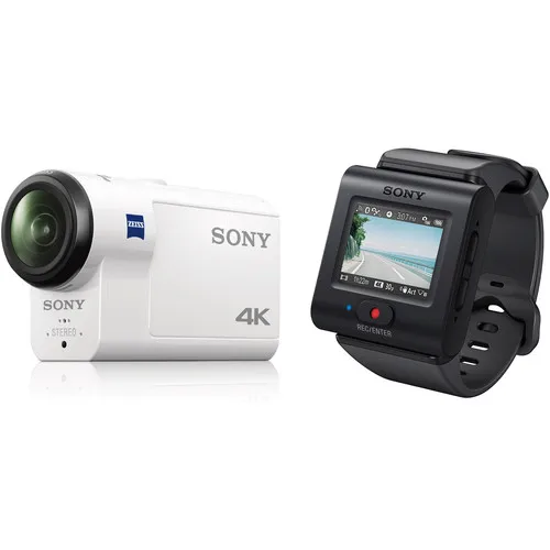 

Sony FDR-X3000 Action Camera White with Live-View Remote and AKA-FGP1 Finger Grip